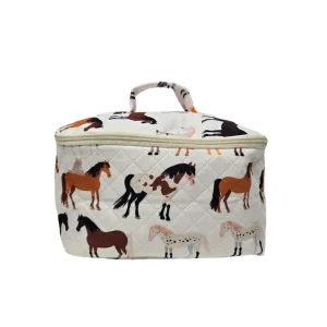 Trousse maquillage chevaux