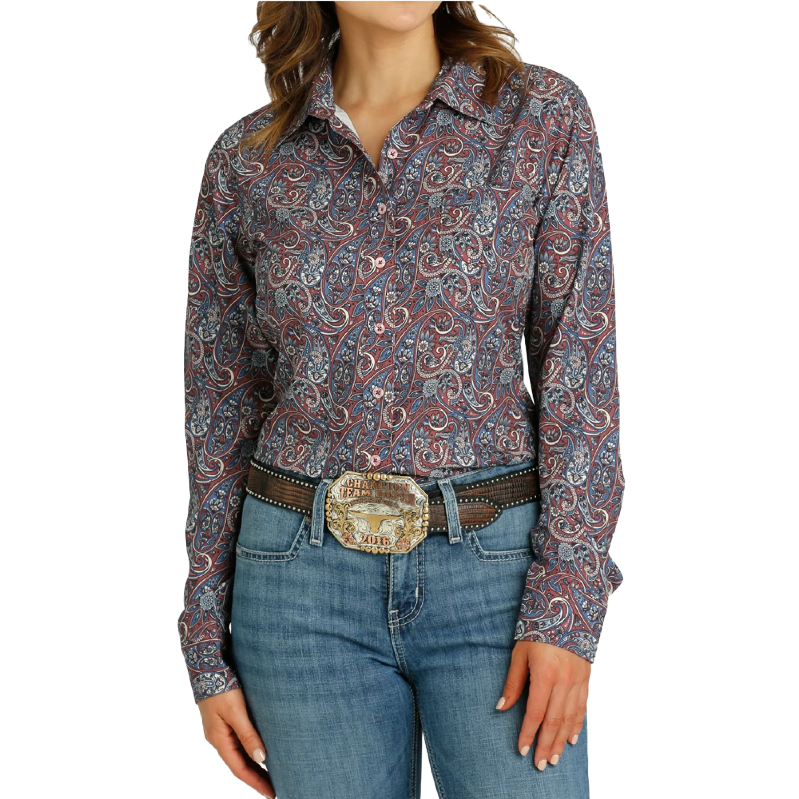 Chemise Arenaflex Blue Paisley - Femme – Image 2